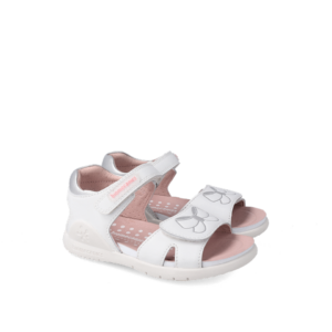 Sandale fille blanc en cuir 232238-C