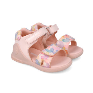 Sandales à bout ouvert pour bébé filles 252141-A779