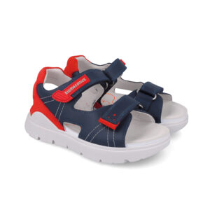 Sandale ouverte enfant — Bleu marine & Rouge 252229-A183