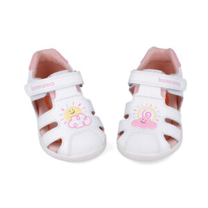 Sandales bébé fille – Blanc & Rose 252166-D113