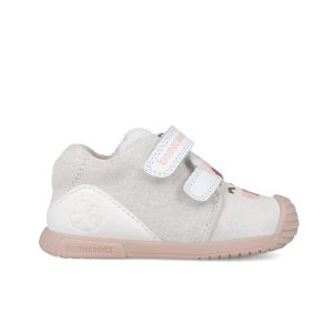 Baskets Bébé Fille Lapin Blanc Nacré – Doublure Chaude 251107-C050