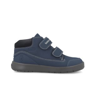 Bottines garçon bleu marine à double scratch 251241-A089
