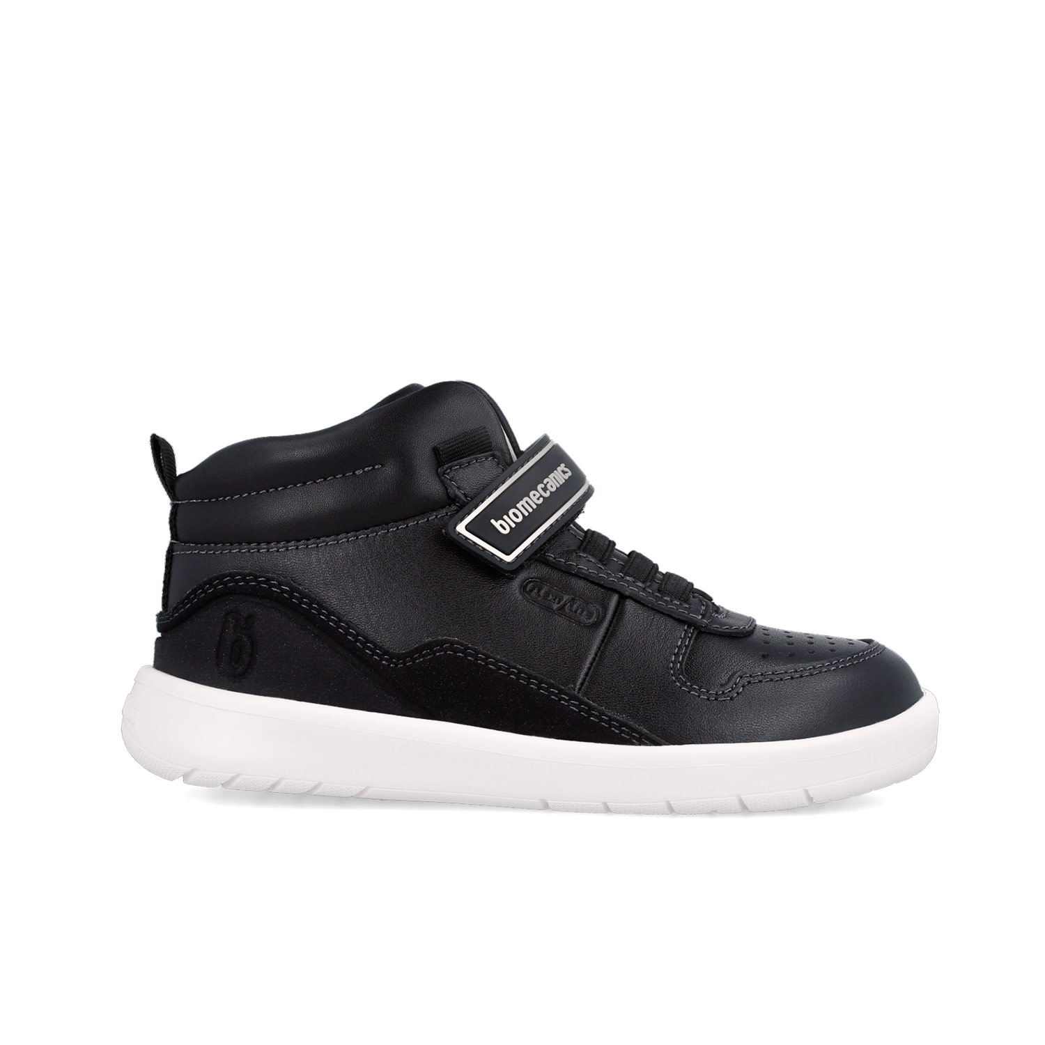 Baskets montantes garçon noir et blanc 251242-A054