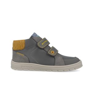Bottines enfant garçon Garvalín grises à double velcro 251504-C213