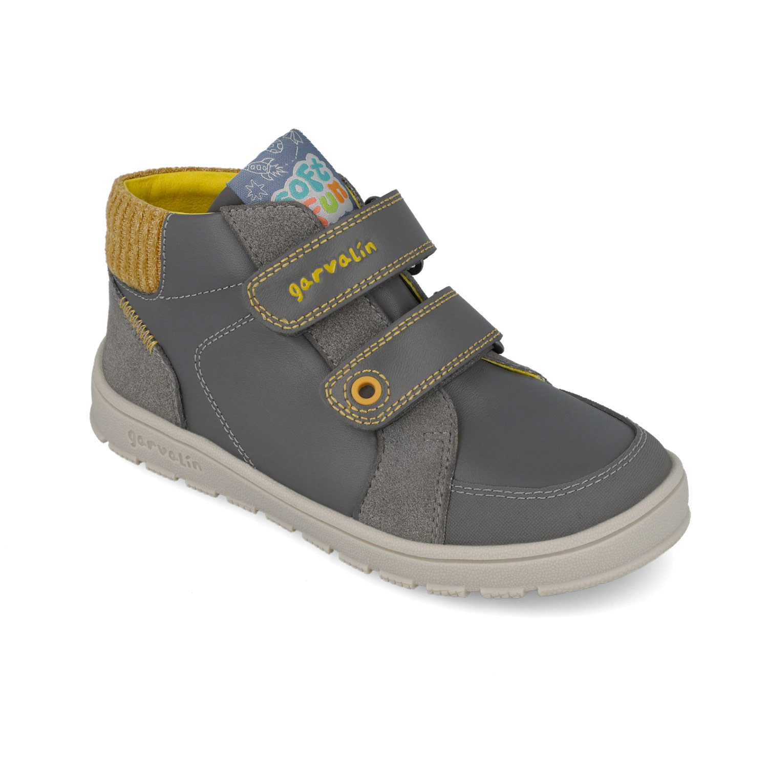 Bottines enfant garçon Garvalín grises à double velcro 251504-C213 – Image 4