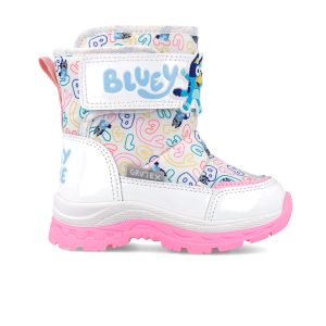Bottes de neige Bluey GRVTEX blanches et roses pour enfant 251890-B050
